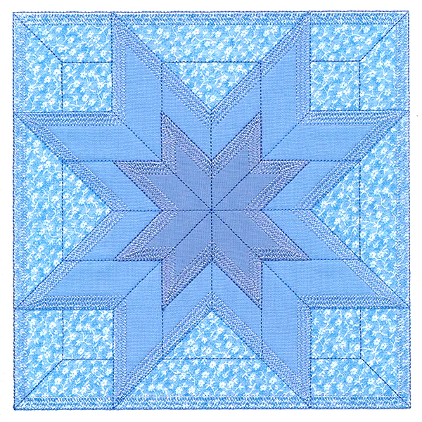 Double LaMoyne Star Quilt Block (In-the-Hoop) - Image 10