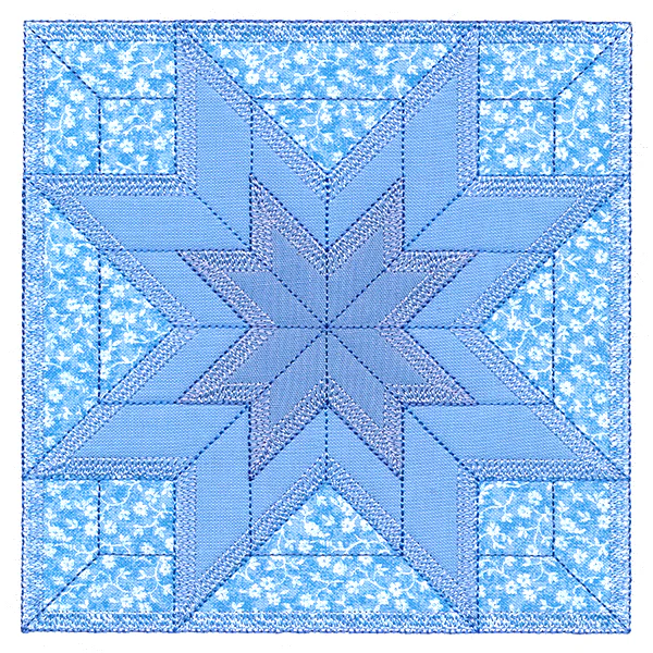 Double LaMoyne Star Quilt Block (In-the-Hoop) - Image 5