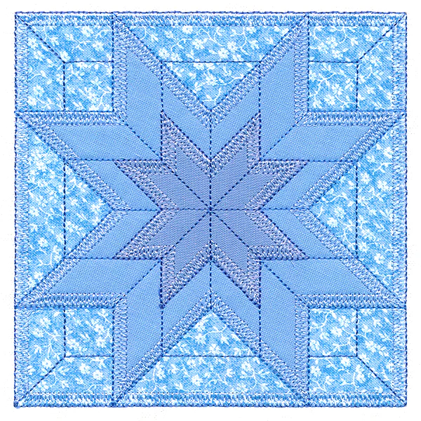 Double LaMoyne Star Quilt Block (In-the-Hoop) - Image 7