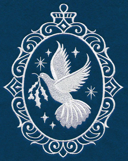 Dove Cameo (Whitework) - Image 2
