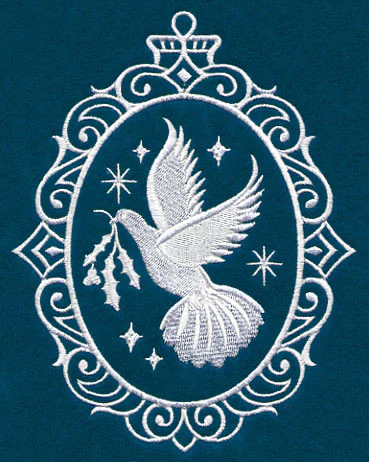 Dove Cameo (Whitework) - Image 3