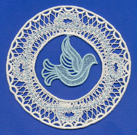 Dove Ornament (Battenburg Lace) - Image 4