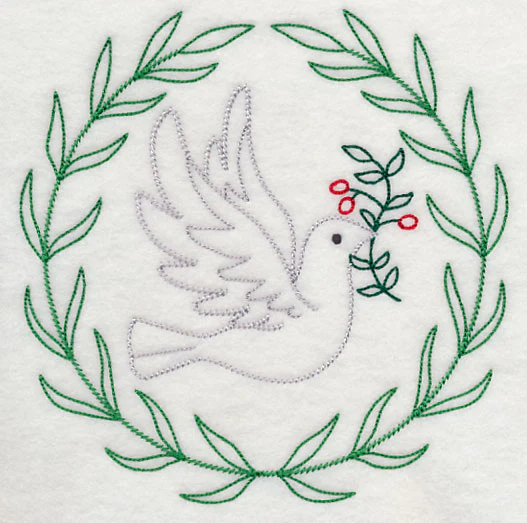 Dove with Holly (Vintage) - Image 2