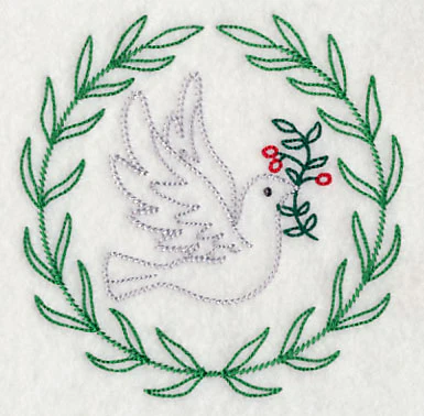 Dove with Holly (Vintage) - Image 4