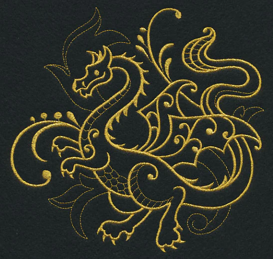 Dragon Filigree (Goldwork) - Image 2