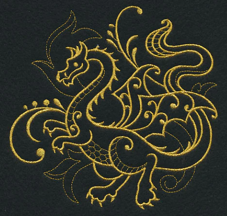 Dragon Filigree (Goldwork) - Image 3