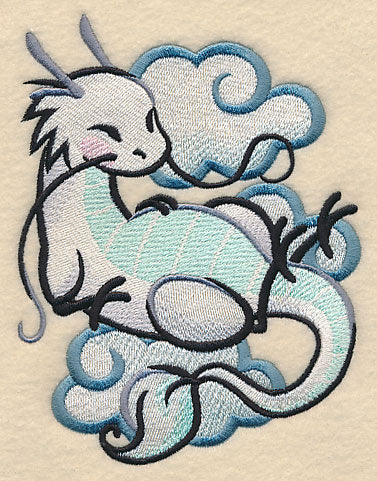 Dragon in Asian Watercolor - Image 2