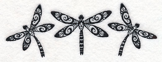 Dragonfly Trio (Blackwork) - Image 4