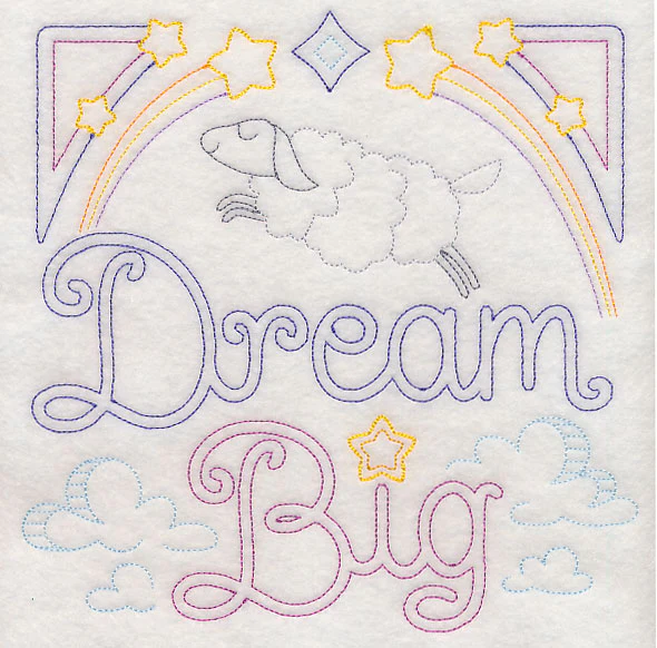 Dream Big Square (Vintage)
