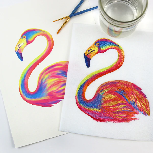 Dreamy Flamingo in Watercolor - Image 4