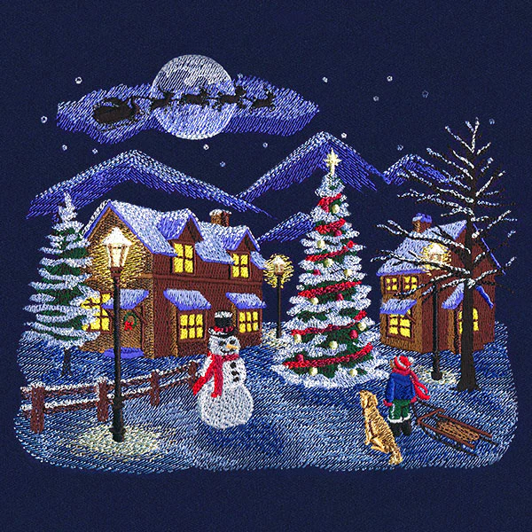 Dreamy Moonlight Christmas Village - Image 2