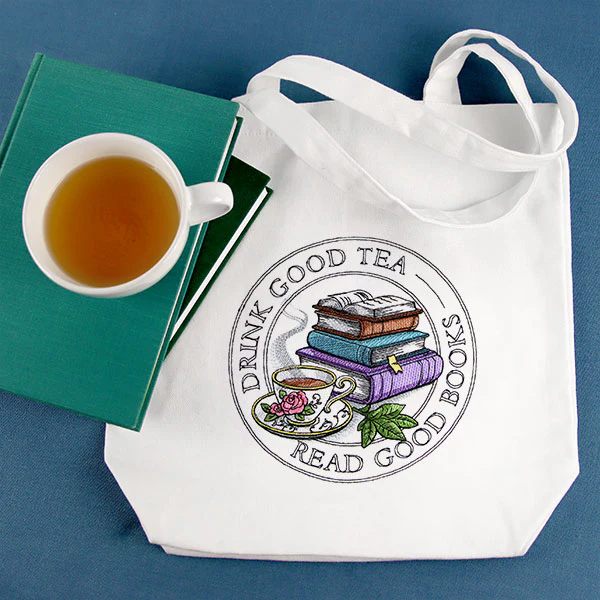Drink Good Tea, Read Good Books Stamp - Image 8