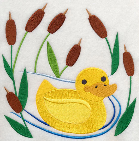 Duck in Cattails
