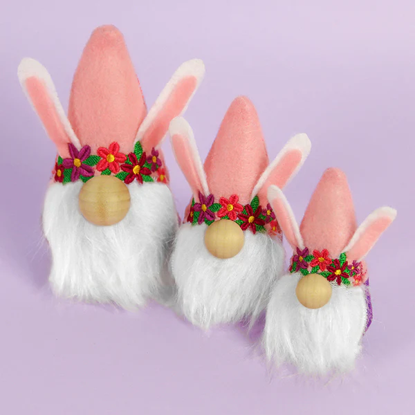 Easter Bunny Gnome Plushie (In-the-Hoop) - Image 3
