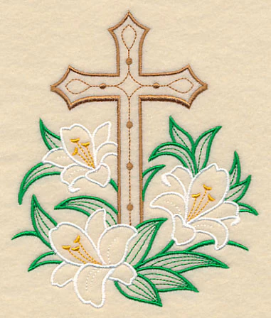 Easter Cross and Lilies - Image 3