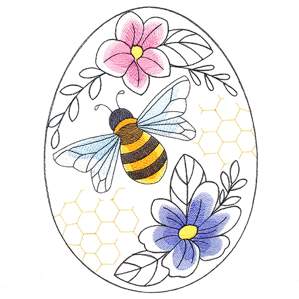 Easter Egg Artistry - Buzzing Bee and Blooms - Image 5