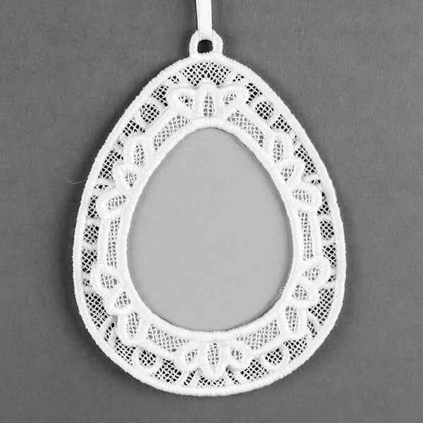 Easter Egg Frame Ornament (Lace) - Image 2