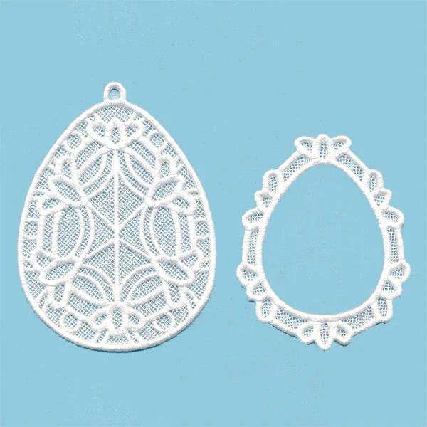 Easter Egg Frame Ornament (Lace) - Image 4