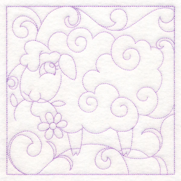 Easter Quilting - Lamb (Double Run) - Image 3