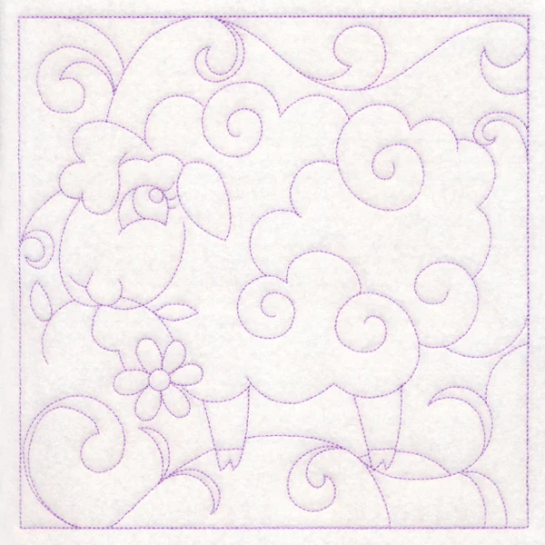 Easter Quilting - Lamb (Double Run) - Image 6