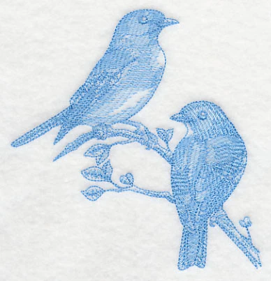Eastern Bluebirds (Toile) - Image 3