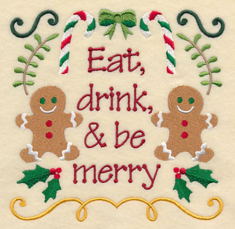 Eat Drink and Be Merry Gingerbread - Image 3