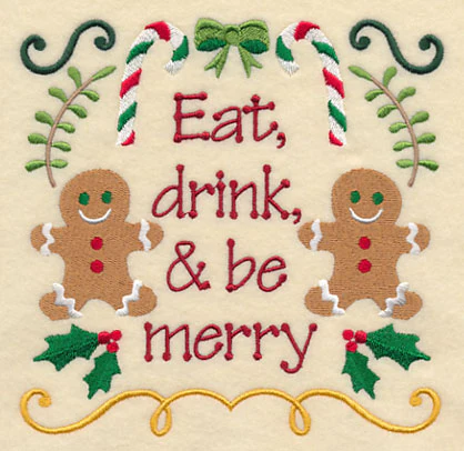 Eat Drink and Be Merry Gingerbread - Image 4