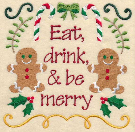 Eat Drink and Be Merry Gingerbread - Image 6
