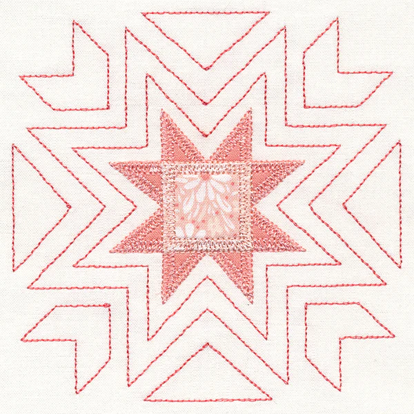 Eight-Point Star Quilt Square (Applique) - Image 7