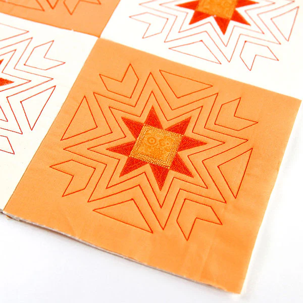 Eight-Point Star Quilt Square (Applique) - Image 8
