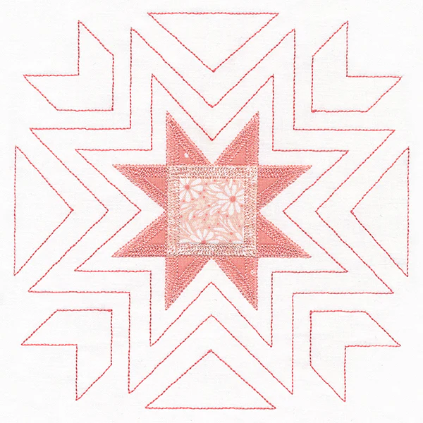 Eight-Point Star Quilt Square (Applique) - Image 9