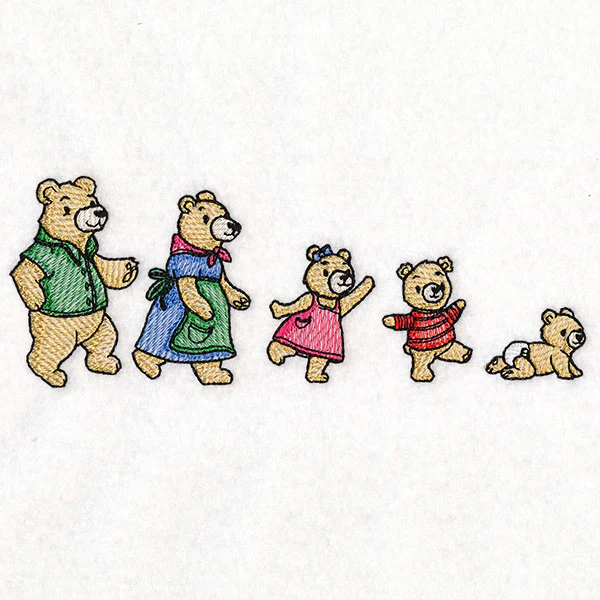 Marching Bear Family Border - Image 5