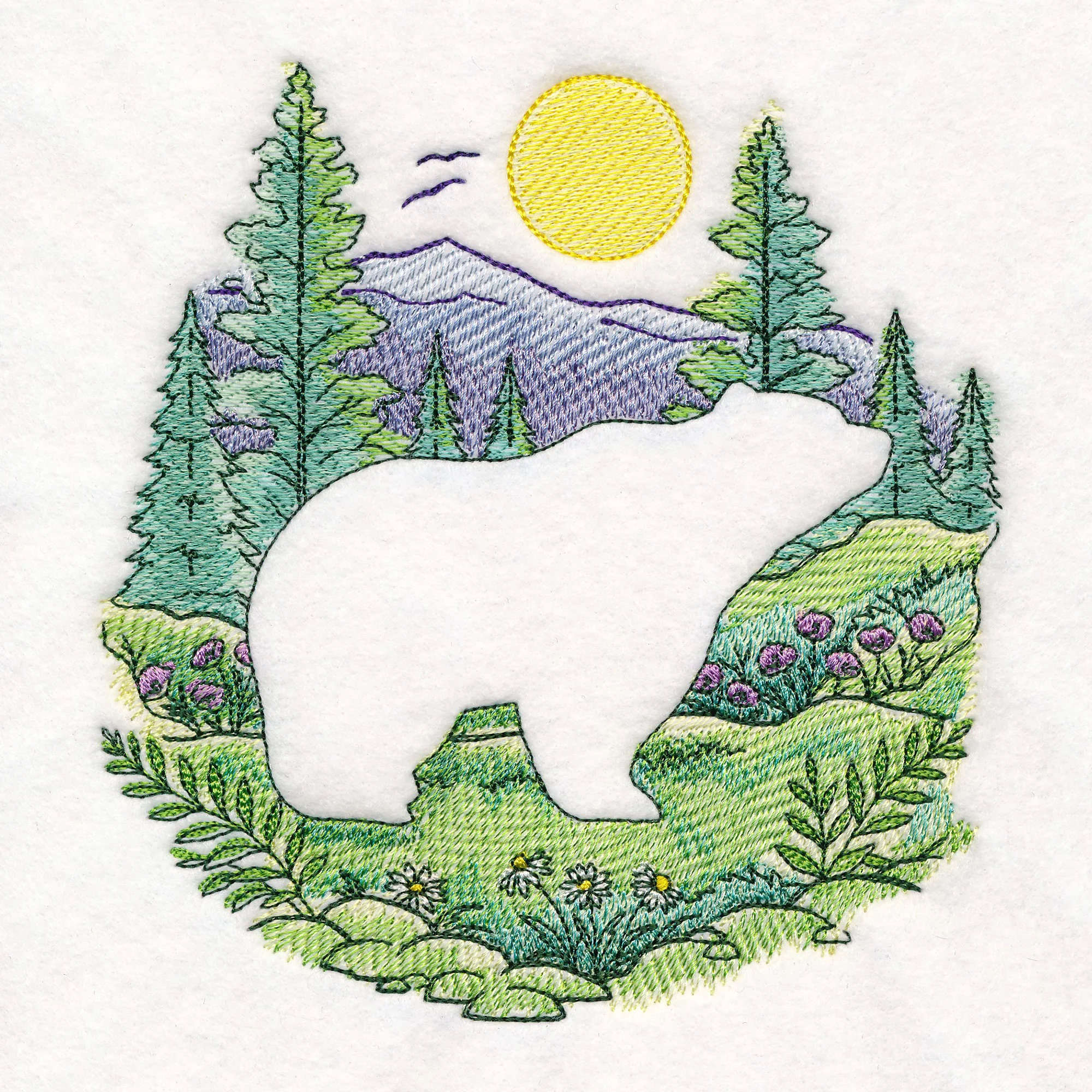 Mountain Bear Silhouette (Embossed) - Image 5