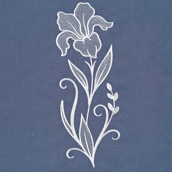 Classic Blooms Tall Border 1 (Whitework) - Image 5