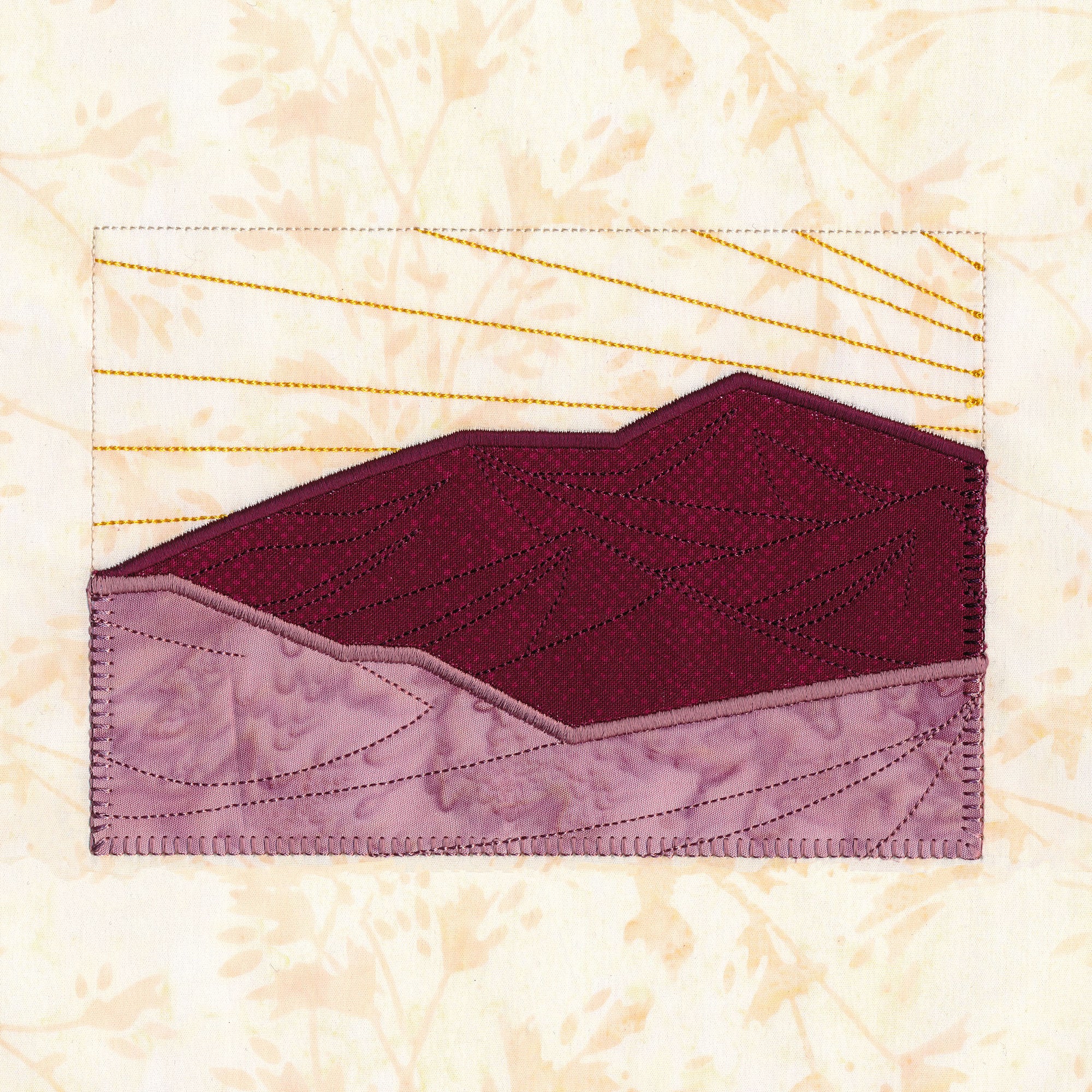 Sunset Mountain Landscape Applique Set - Image 16
