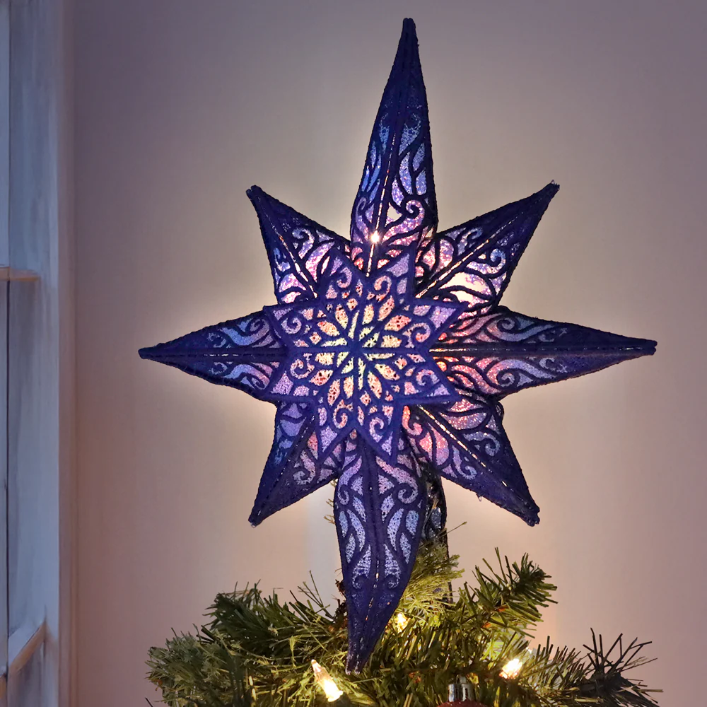 Christmas Star Tree Topper (Lace) - Image 3