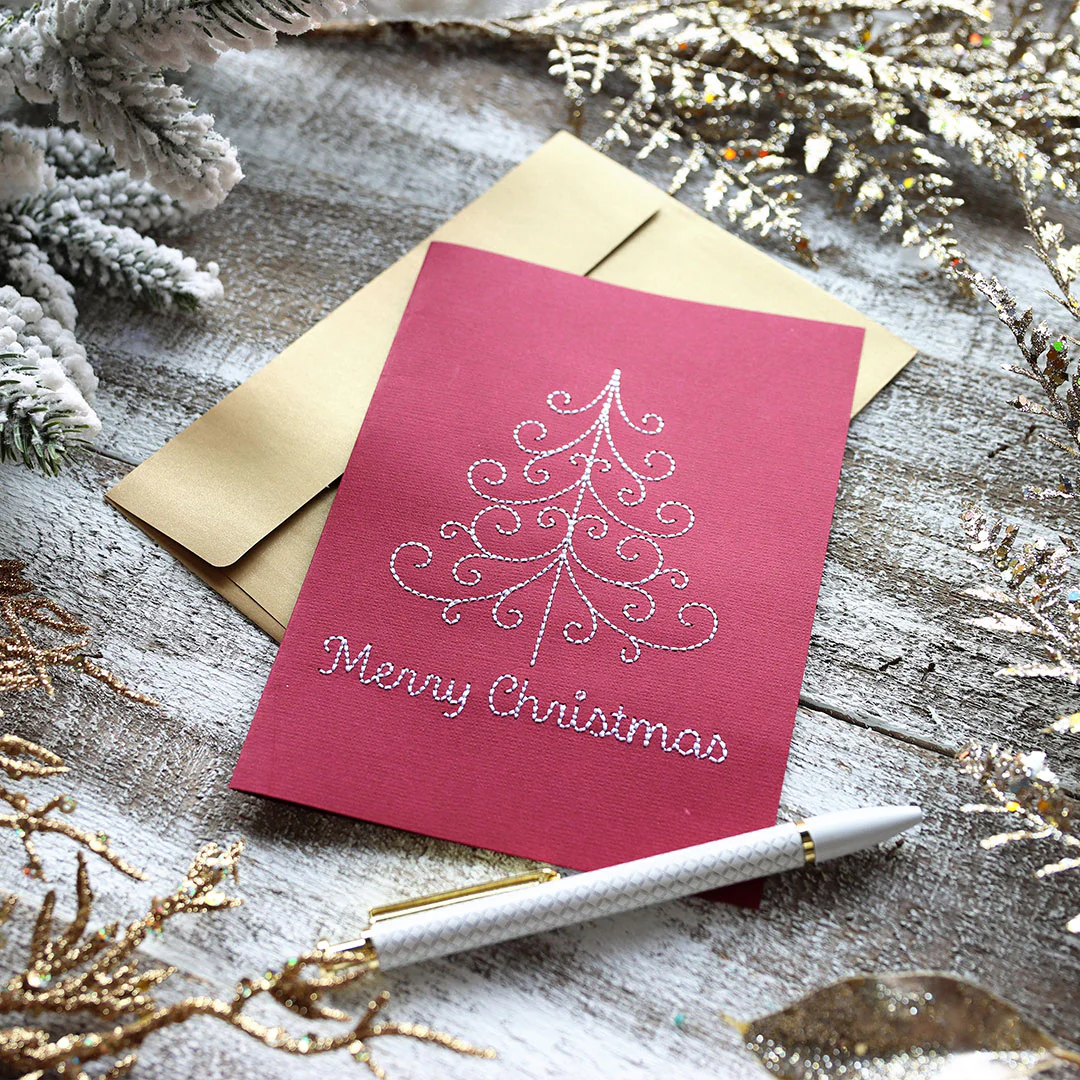 Merry Christmas Swirl Tree (Cardstock) - Image 3