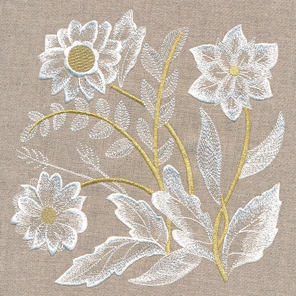 Elegance in Bloom Floral Square 1 - Image 3