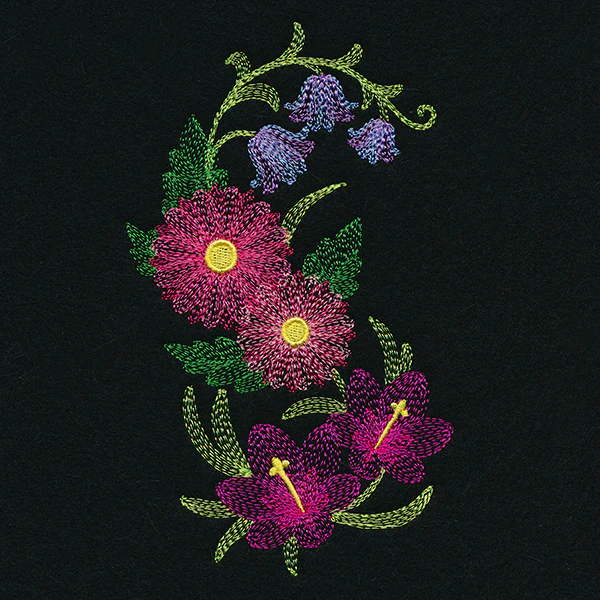 Elegant Aster & Bluebell Spray - Image 4