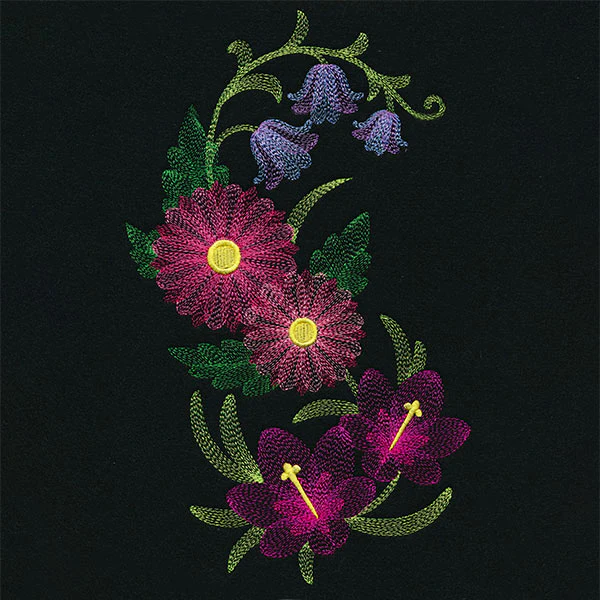 Elegant Aster & Bluebell Spray - Image 5