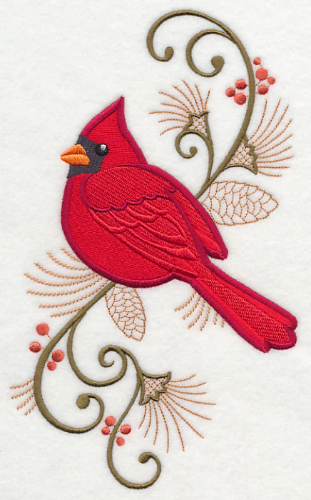Elegant Cardinal Spray - Image 2
