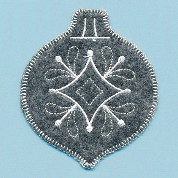 Elegant Christmas Bauble Ornament (In-the-Hoop) - Image 4