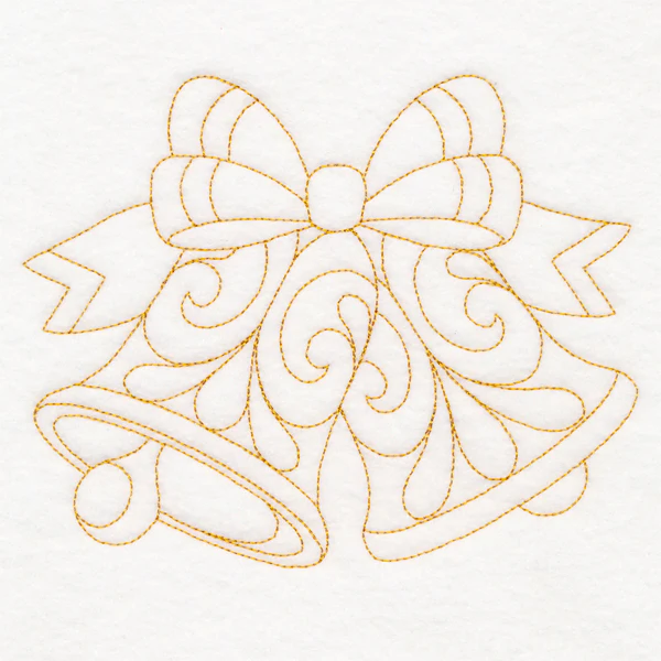 Elegant Christmas Quilting - Bells (Double Run) - Image 3