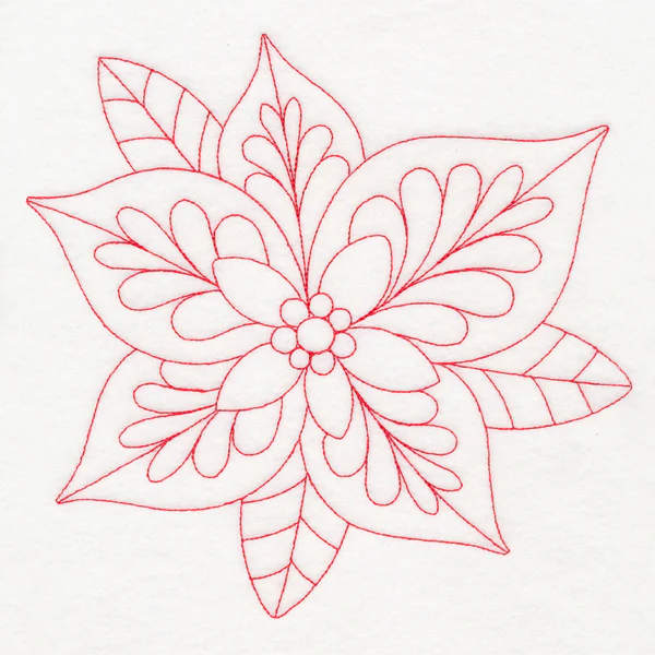 Elegant Christmas Quilting - Poinsettia (Double Run) - Image 6