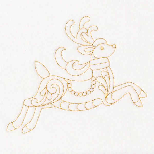 Elegant Christmas Quilting - Reindeer (Double Run) - Image 6