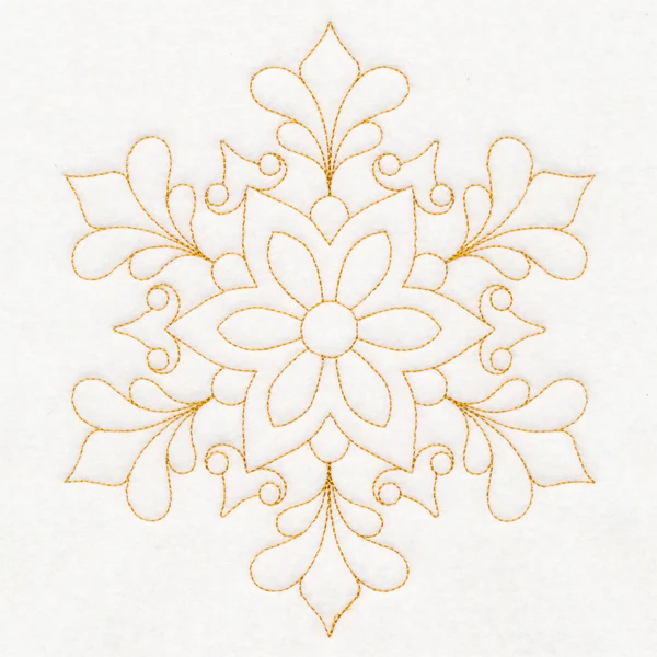 Elegant Christmas Quilting - Snowflake (Double Run) - Image 2