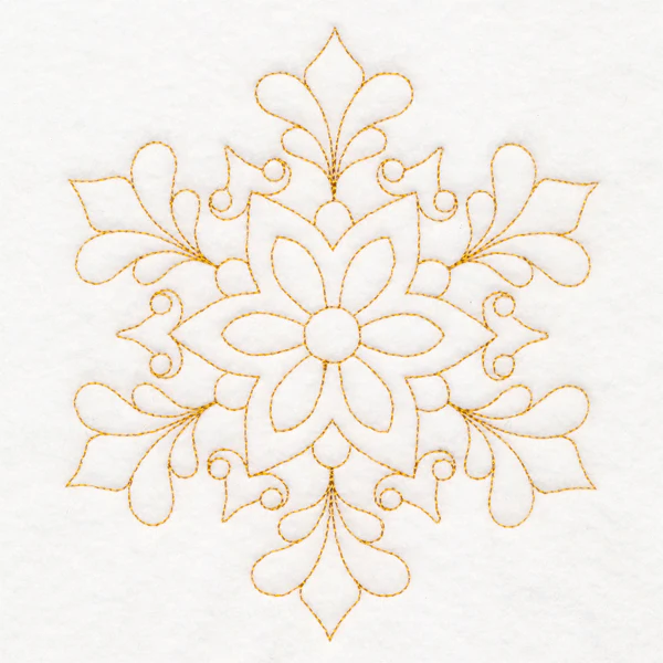 Elegant Christmas Quilting - Snowflake (Double Run) - Image 3