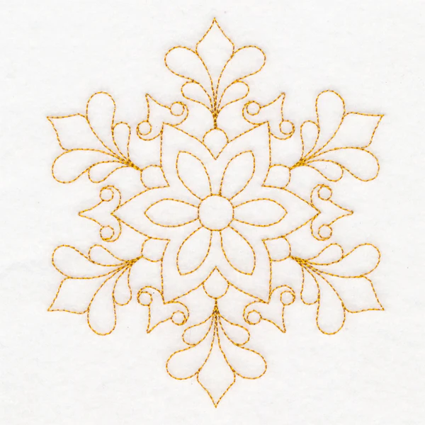 Elegant Christmas Quilting - Snowflake (Double Run) - Image 4