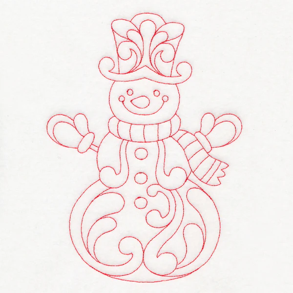 Elegant Christmas Quilting - Snowman (Double Run) - Image 6
