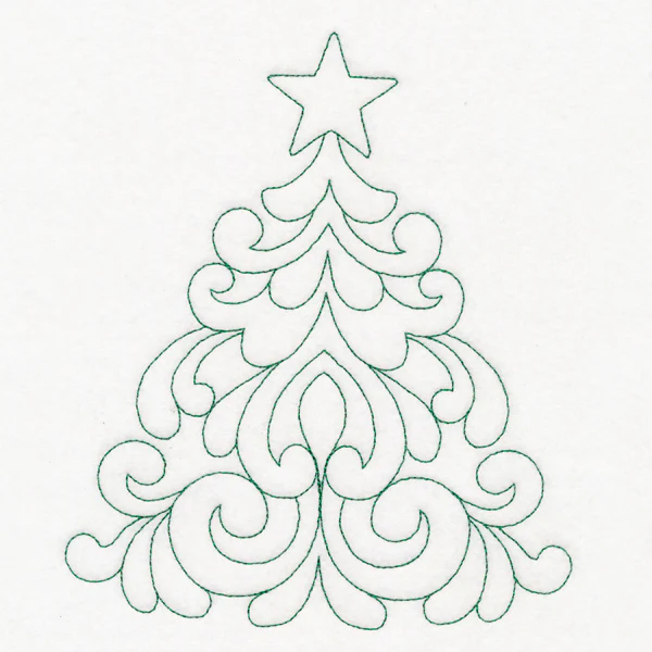 Elegant Christmas Quilting - Tree (Double Run) - Image 2
